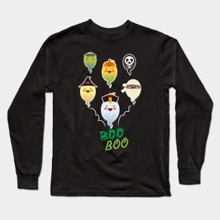 Halloween Cute Ghosts Long Sleeve T-Shirt